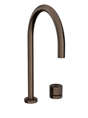 Toni Déca køkkenarmatur, bruneret messing ø200-tud